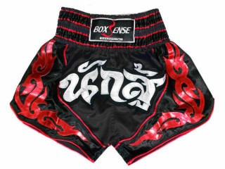Boxsense Thai Boxing Shorts : BXS-063-Black
