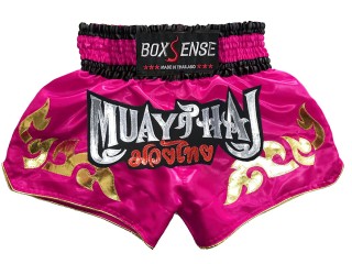 Boxsense Thai Boxing Shorts : BXS-092-DarkPink