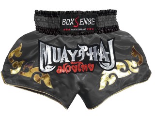 Boxsense Thai Boxing Shorts : BXS-092-Grey