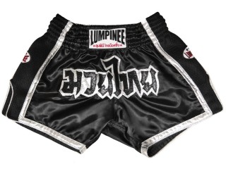 Lumpinee Muay Thai Shorts : LUMRTO-005-Black