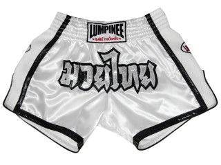 Lumpinee Muay Thai Shorts : LUMRTO-005-White