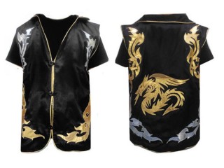 Kanong Custom Muay Thai Boxing Cornerman Jacket : Black Dragon