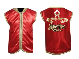 KANONG Custom Muay Thai Cornerman Jacket : Red Lai Thai