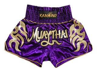 Kanong Muay Thai Kick boxing Shorts : KNS-134-Purple