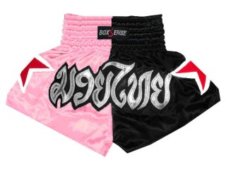 Boxsense Kids Muay Thai fight Shorts : BXSKID-005-LightPink