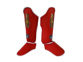 Kanong Muay Thai Shin Protectors  : Red