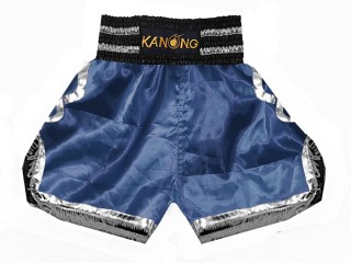 Kanong Boxing Shorts Trunks : KNBSH-201-Navy-Silver