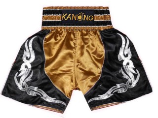 Kanong Boxing Shorts Trunks : KNBSH-202-Gold-Black