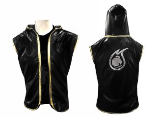 KANONG Personalize Woman Muay Thai Hoodies / Walk in Hoodies Jacket for Woman : Black