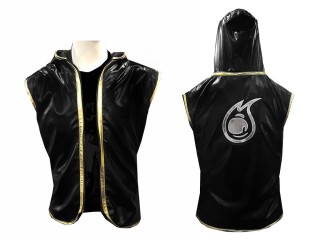 KANONG Personalize Woman Muay Thai Hoodies / Walk in Hoodies Jacket for Woman : Black