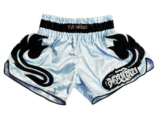 Kanong Retro Thai Boxing Shorts : KNSRTO-209-LightBlue