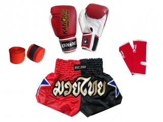Kids Muay Thai Products Set : Red