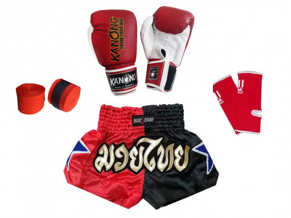 Kids Muay Thai Products Set : Red