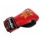 Kanong Genuine Leather Boxing Gloves "Thai Kick" : White/Gold