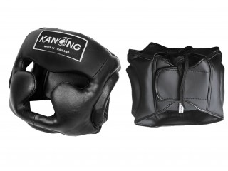 Kanong Muay Thai Head Gear : Black