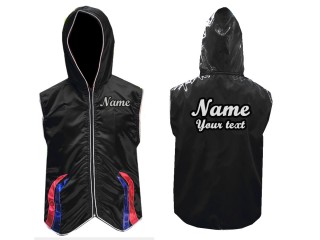 KANONG Custom Muay Thai Hoodies / Walk in Hoodies Jacket : KNHOD-138-Black