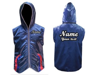 KANONG Custom Muay Thai Hoodies / Walk in Hoodies Jacket : KNHOD-138-Navy