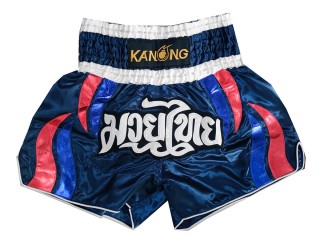 Kanong Muay Thai boxing Shorts : KNS-138-Navy
