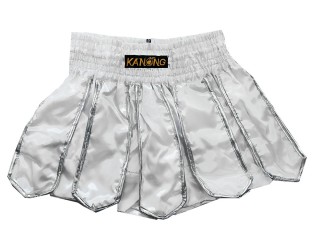 Kanong Muay Thai gladiator Shorts : KNS-139-White