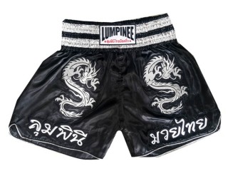 Lumpinee Children Muay Thai  Shorts : LUM-038 Black-K