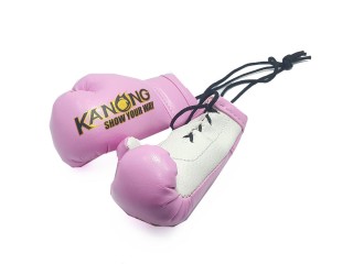 Kanong Hanging Small Thai Boxing Gloves : Light Pink