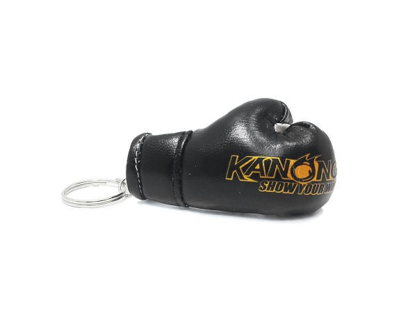 Kanong Muay Thai Boxing Glove Keyring : Black