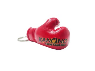 Kanong Muay Thai Boxing Glove Keyring : Red