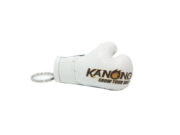 Kanong Muay Thai Boxing Glove Keyring : White