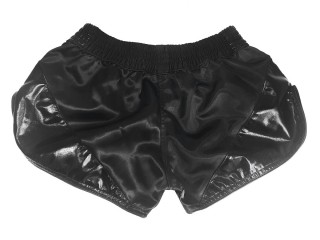 Kanong Retro Thai Boxing Shorts : KNSRTO-202-Black