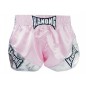 Kanong Women's Retro Thai Boxing Shorts : KNSRTO-201-Pink-Silver