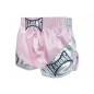 Kanong Retro Thai Boxing Shorts : KNSRTO-201-Pink-Silver