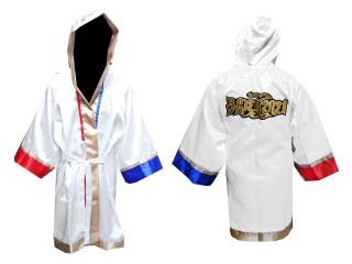 KANONG Custom Muay Thai Fight Robe : White