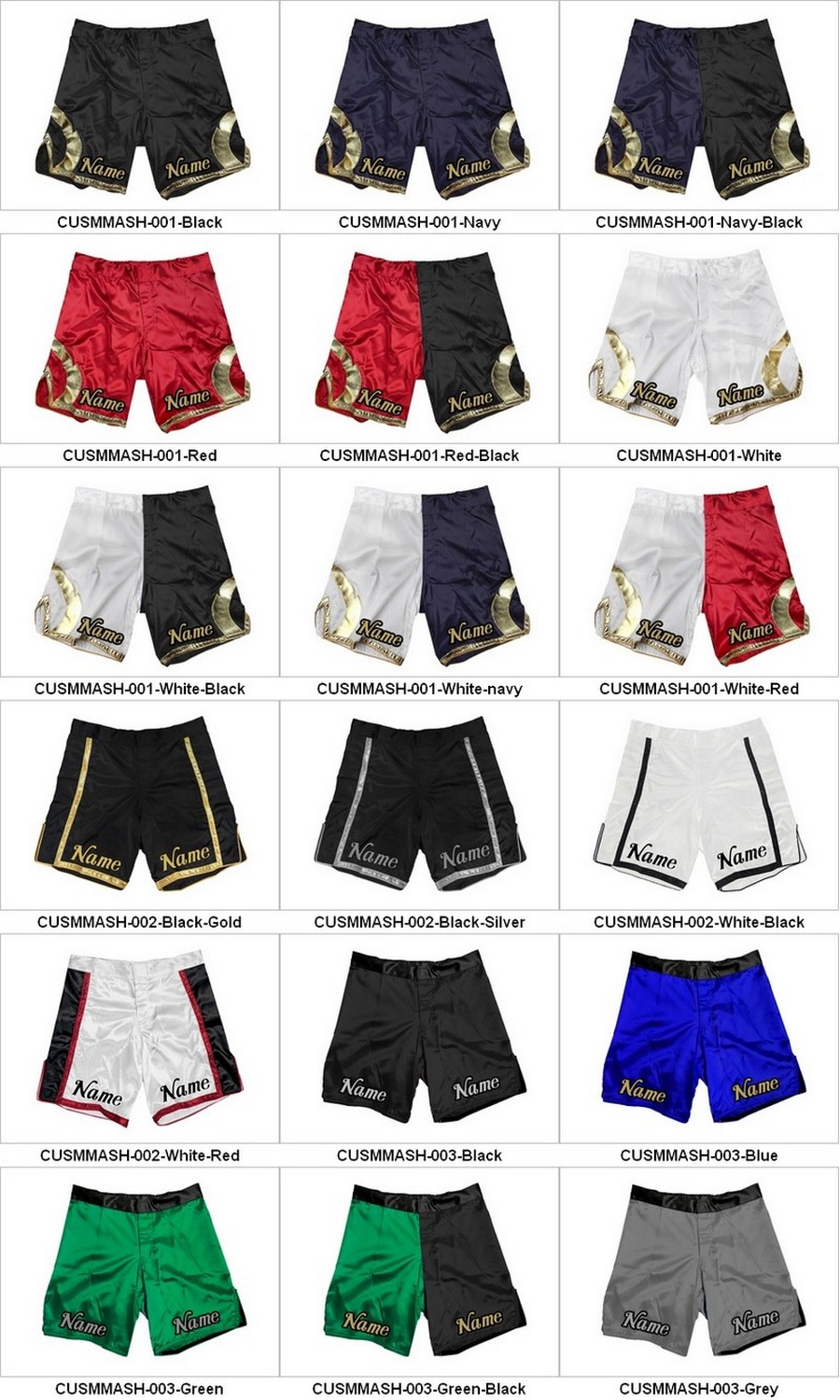 Custom MMA Shorts Boxsensegear