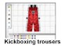 Custom made kickboxing pants